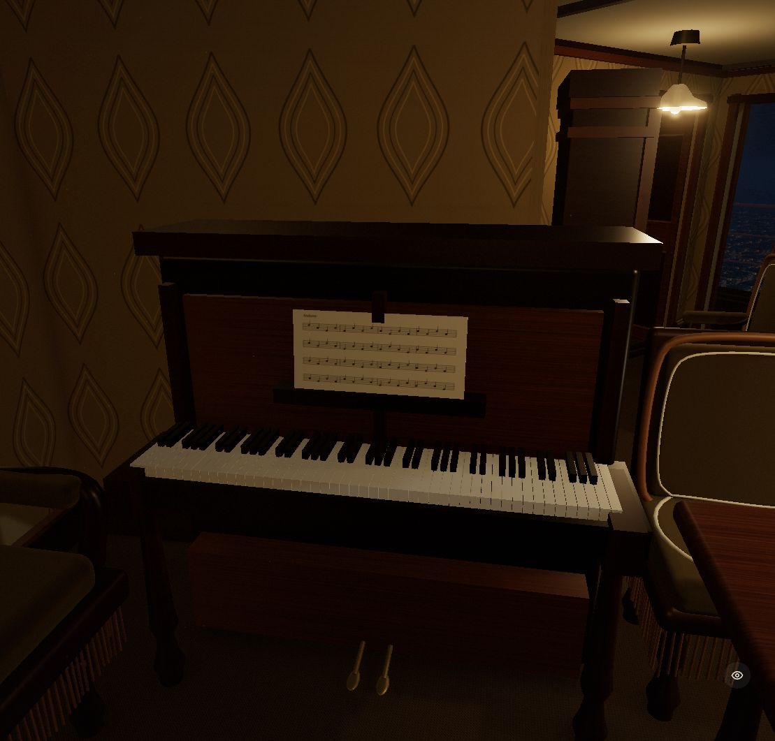 The furnished salon in Astra’s Eiffel apartment reconstruction.